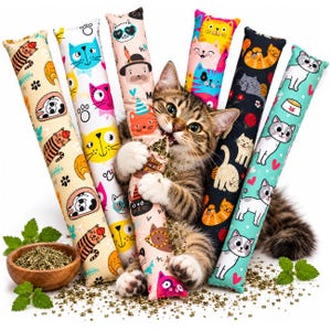 15" Interactive Catnip Kitty Kick Stix Potent Catnip made in USA. Catnip kicker play toy loved by 1000s of cats and kittens of all breeds.