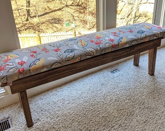 Custom Bench Seat Cushion, Custom Cushion, Floral, Custom seating, do not purchase, needs to be customized