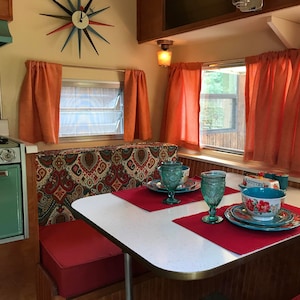 RV Camper Cushion covers, Upholstery for RVs Campers, motor homes, dinette covers, customize fabric & sizing PLEASE READ Item details