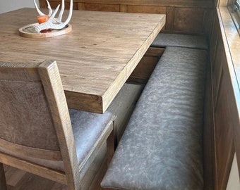Custom Leather Cushion: Full Grain Semi Aniline Cowhide, Made to Order