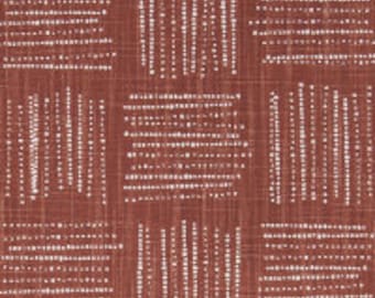 Rust Slub Cotton Fabric: Brave Sierra Premier Prints, 12-Yard Piece