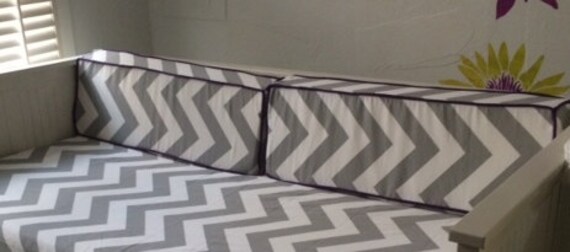 Daybed Wedge Cover 4"d  x 8"d x 12"h x 36"w most Premier Prints fabric included (pictured in Zippy Storm)