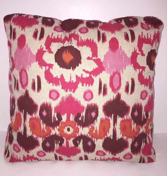 Pillow Covers in any in stock Premier Prints and ANY size (shown in Rio Rosa Laken)