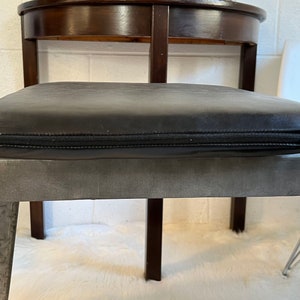 Custom Square Leather Barstool Cushion: Full Grain Aniline Cowhide, made to order zdjęcie 2