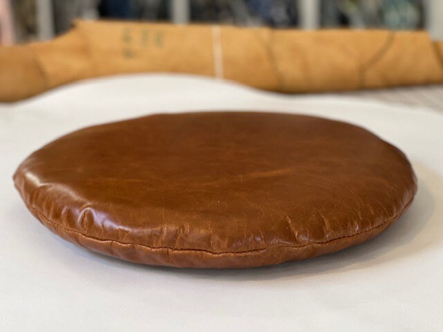 Leather Seat Cushion - 13 Round — counter-space