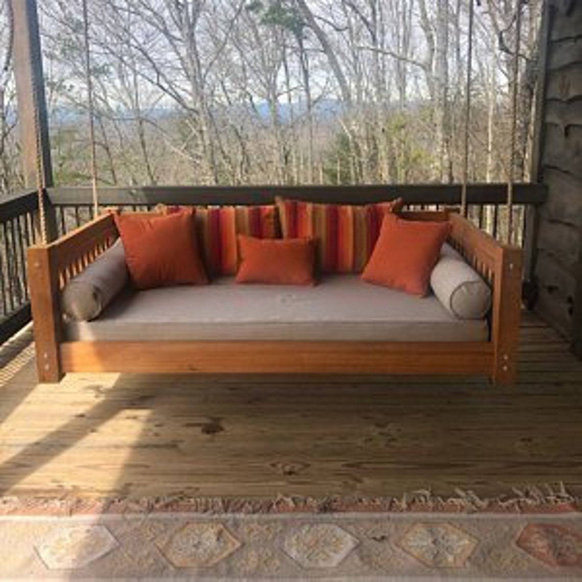 Sunbrella CRIB Outdoor Mattress Swing Cover and Pillows Set Etsy