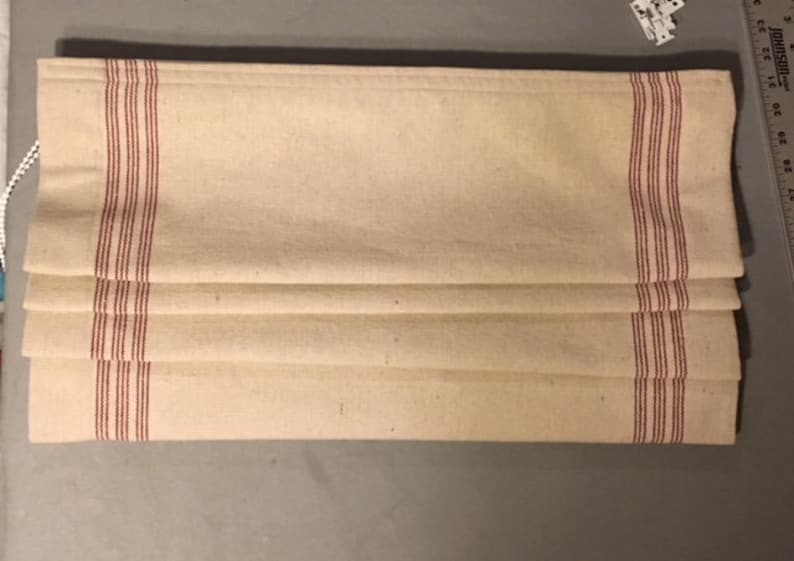 Custom Roman Shades Vintage Reproduction Grain sack feed sack Etsy
