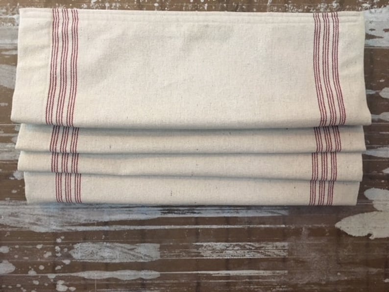 Custom Roman Shades Vintage Reproduction Grain sack feed sack Etsy