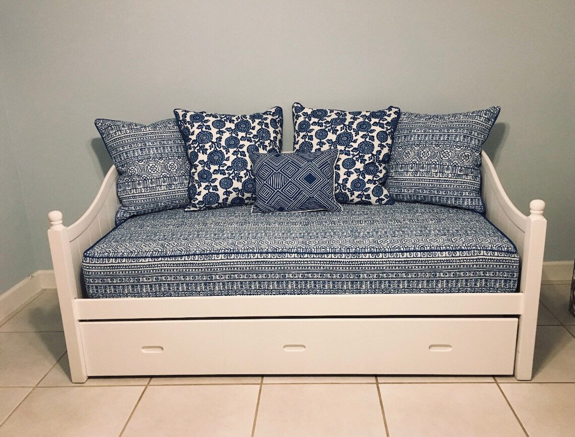 Fitted Daybed cover with CORDING/PIPING in twin twin xl or Etsy