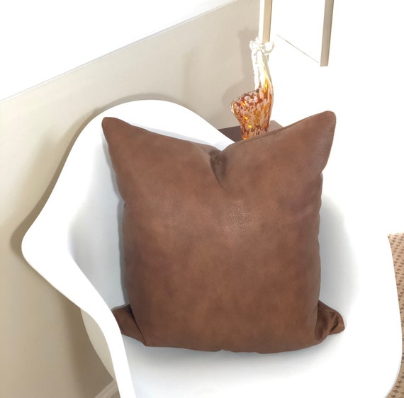 Genuine Leather Pillow Cover, leather lumbar pillows, leather square pillows, top grade upholstery leather