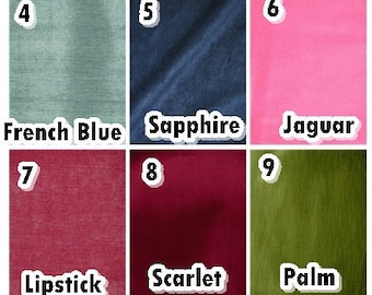 Velvet Fabric Samples Fabric Swatch / Sample