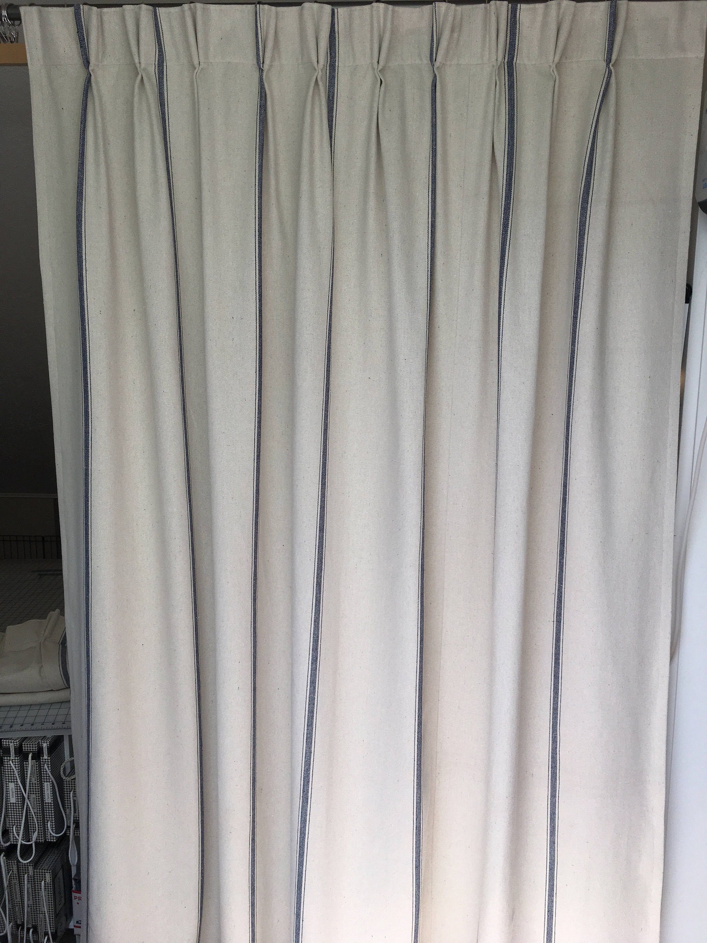 Vintage Reproduction Feedsack Drapes Vintage Grainsack Drapes
