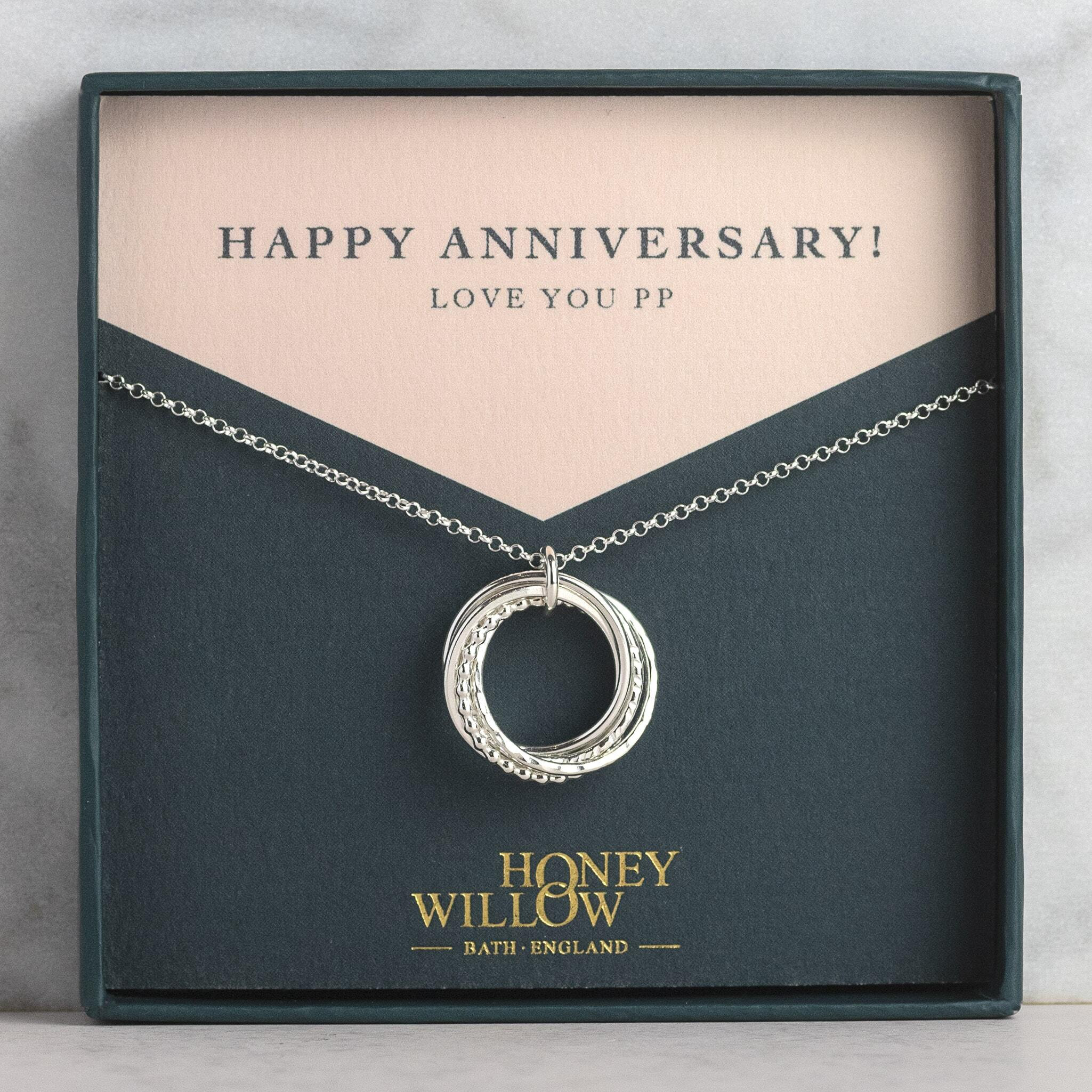 5. Jahrestag geschenk 5 Jahre Jubiläum Halskette Geschenk Etsy