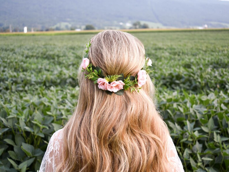 blush headpiece