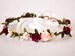Burgundy and Blush Flower Crown. Blush flower crown. Burgundy flower crown. Burgundy headpiece. Wine flower crown. 