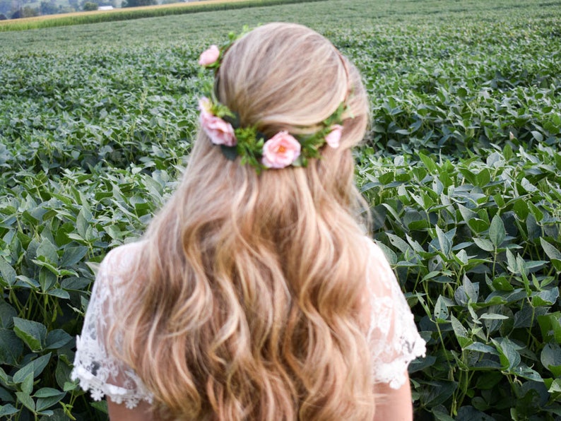 blush headpiece