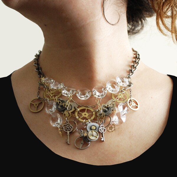 Clockwork Necklace Etsy