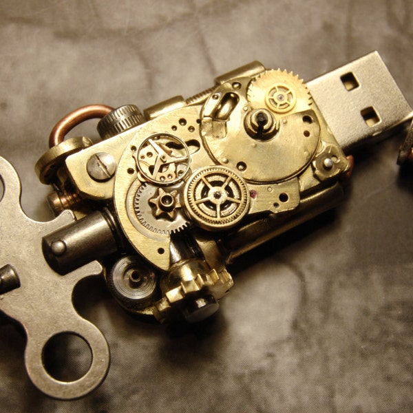 Steampunk USB Flash drive 8Gb