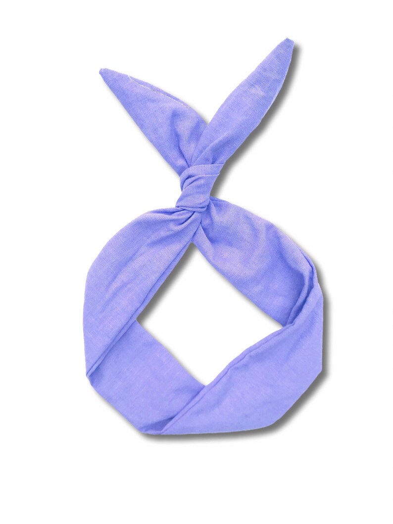 Lavender Linen Wire Headband Headband Turban Boho Twist Etsy