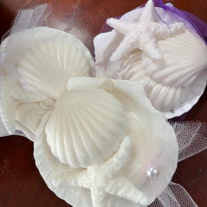 Starfish, shells favor soaps wedding favors, shower favors, baby shower favor gifts, body soap, birthday gift, stocking stuffers, hostess