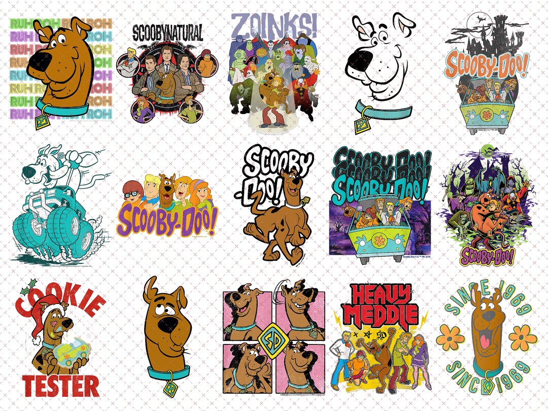 Ensemble PNG de personnages ScoobyDoo téléchargement de Etsy France