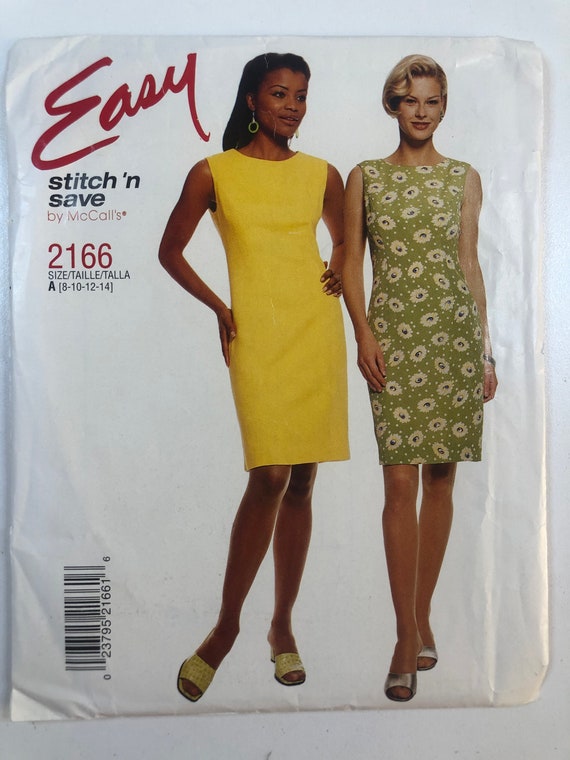 Mccall's 2166 Dress Sewing Pattern: Semi-fitted Princess Seam, Size 8-14 -  Etsy