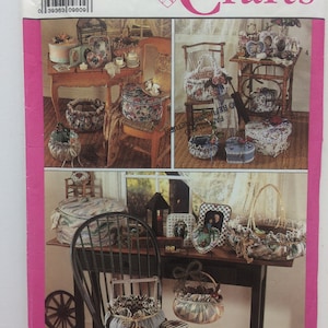 Simplicity 9471, 80er Jahre Schnittmuster, Bilderrahmen Muster, Geschenkkorb Bezug, Geschenkbox Bezug