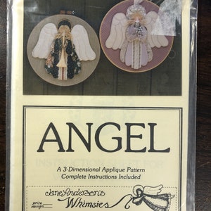 Sewing Pattern "Angel" A 3-D Applique Pattern by Jane Anderson's Whimsies