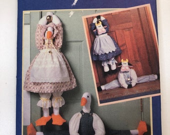 Stuffed Duck & Cow Sewing Pattern: Draft Stop Decor - Butterick 4779
