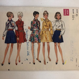 Butterick 5580 Schnittmuster Vintage Kleid Schnittmuster UNCUT Butterick 5580 Größe 10