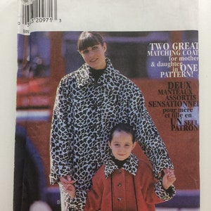 Misses and Girls Coat Sewing Pattern - Size 3 - 8 Size 8 - 16 New Look 6713 UNCUT