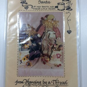 seed &#39;n sew santa 14 inch santa and vixen&#39;s little dears