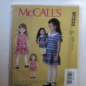 McCall's M7233 naaipatroon, ongesneden patroon, naaipatroon, stof naaipatroon, patronen, stofpatronen, naaipatronen