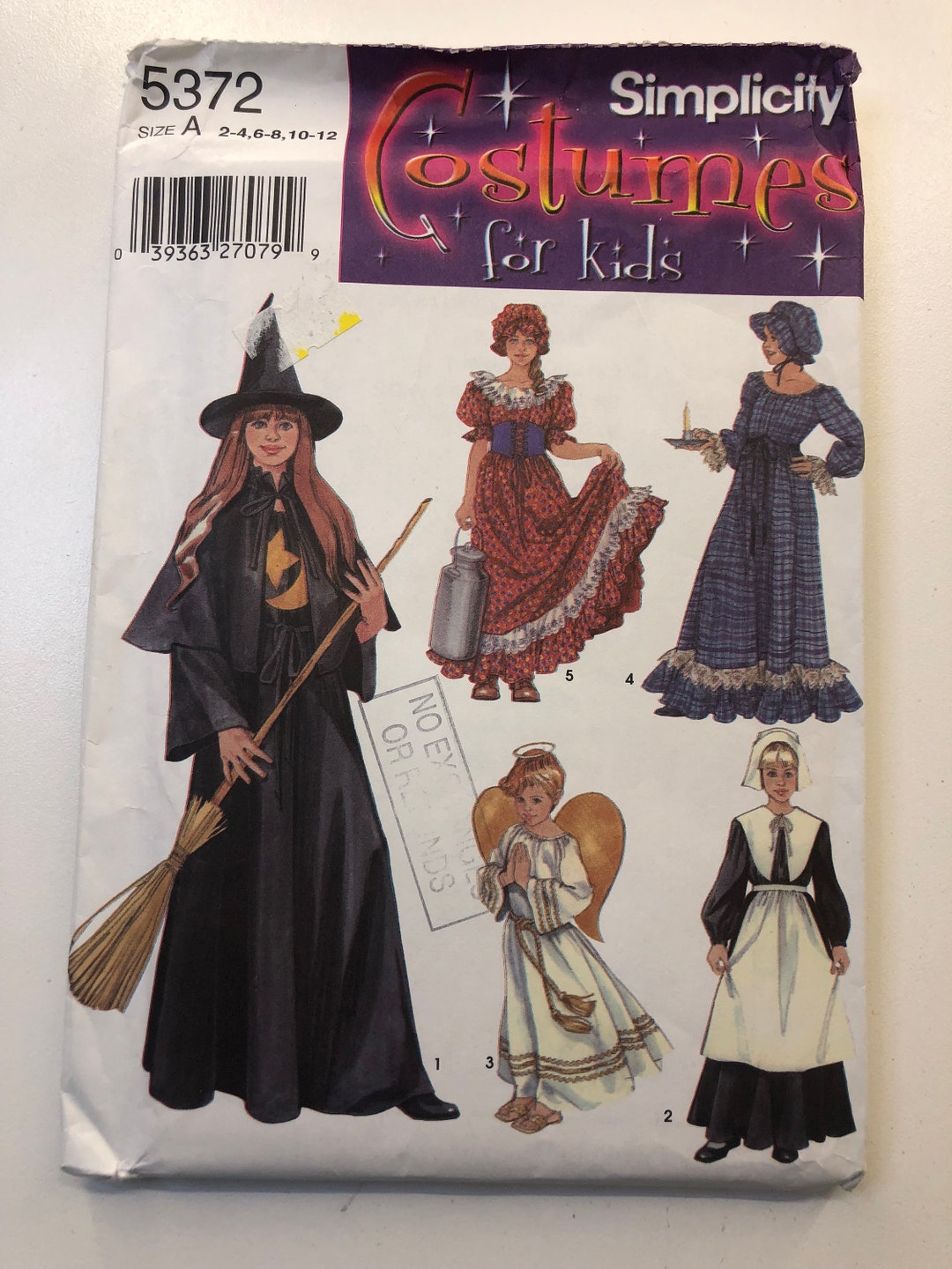Simplicity Sewing Pattern 5372 Simplicity Costumes Sewing Pattern 5372 ...