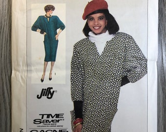 SIMPLICITY 7592 Jiffy Misses' Loose Fitting Dress 2 Lengths size 10,12,14 /SIMPLICITY 2917 Misses' Dress or Tunic, Skirt and Tie Belt