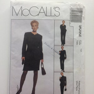 McCall&#39;s Sewing Pattern 9092 Misses Lined Jacket Shirt Pants and Skirt Size 12