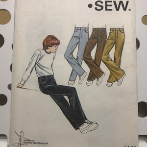 Kwik Sew 413 Uncut Kwik Sew - #413 - Boys Jeans - Waist Size 25, 26, 27, 28 - Uncut