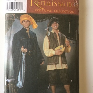 Simplicity 5925 Renässansdräktmönster: Klänning, Skjorta, Väst, Byxor XS-XL