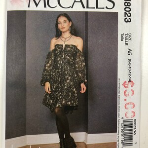 Mccalls Sewing Pattern M8023 Misses Designer Special Occasion Lined Dress  Uncut Sewing Pattern Size 14-22 OR 6-14