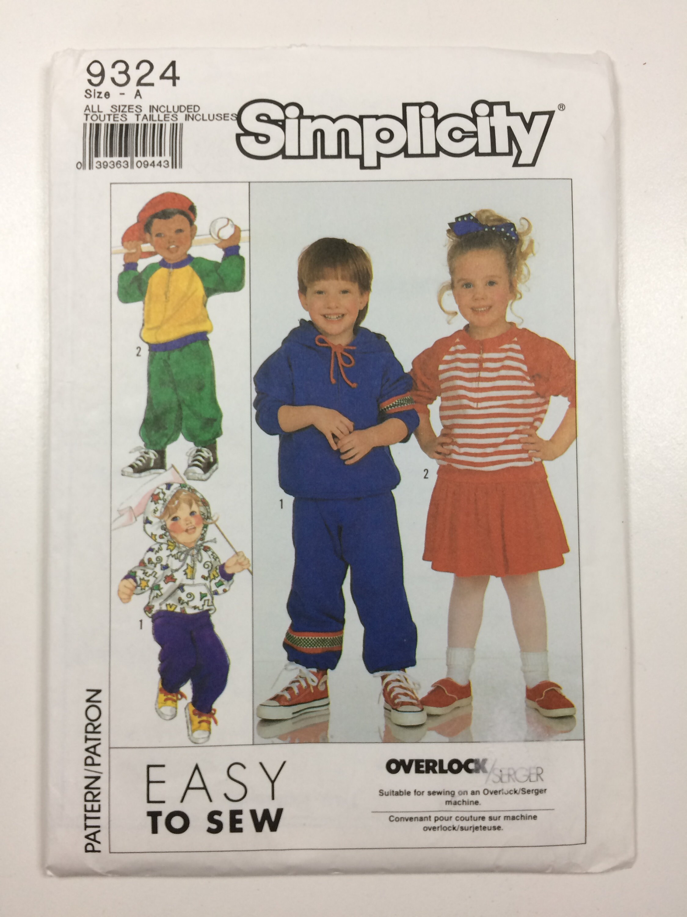 Simplicity 9324 Kids Top Pants Skirt - Etsy