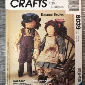 McCall&#39;s 4788 Fat Cat Package Vintage Uncut Sewing Pattern 1990 /McCall&#39;s 6039 Crafts Sewing Pattern Rag Dolls / McCall&#39;s 5464