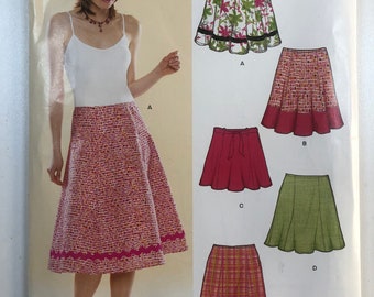 New Look 6496 Flared Skirt Sewing Pattern, Sizes 8-18 UNCUT