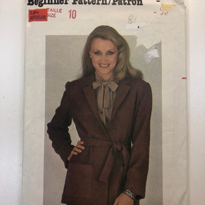Butterick Schnittmuster 3443 Uncut Butterick 3443 Jackenmuster, 1980er Jahre, Anfänger Schnittmuster