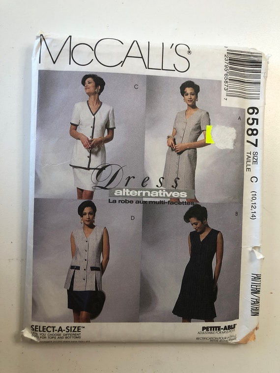 90s dress sewing pattern COURRGES 90s Rib midi Dress BLUE