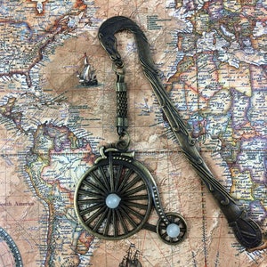 Segnalibri di bicicletta, viaggio segnalibro, incandescenza nello scuro, Segnalibro Glow