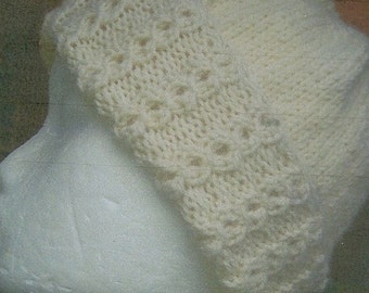 Hat with Lacey Cable Band