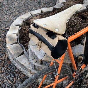 The TallBoy bicycle handlebar/underseat bag made from repurposed materials image 3