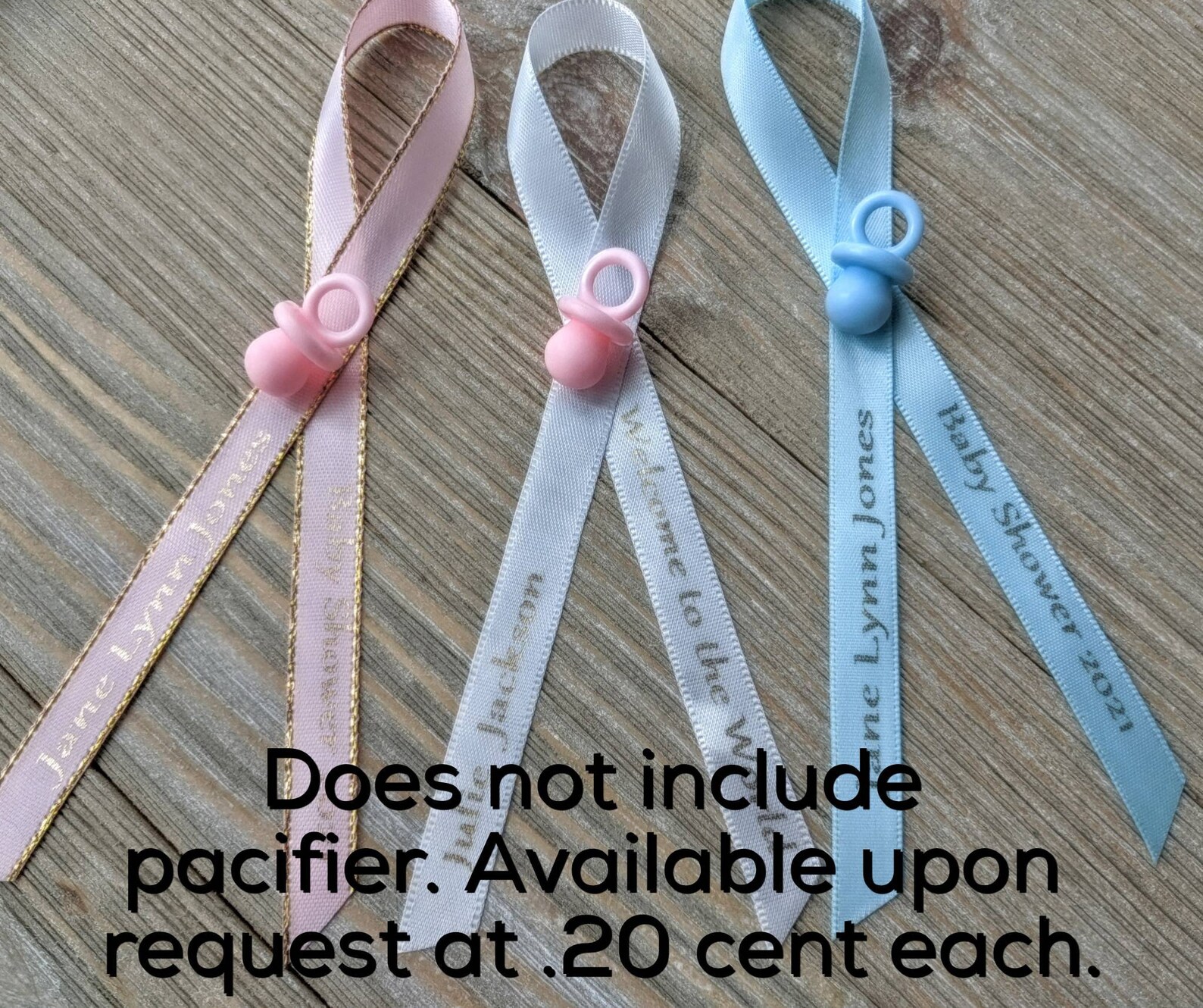 Baby Shower Personalized Printed Ribbons 3/8 Inches Wide - Etsy