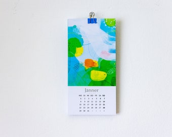 Kunstpostkartenkalender 2024, Postkarten Kalender abstrakte Kunst, österreichische Künstlerin, Grußkarten Glückwunschkarten Dankeskarten