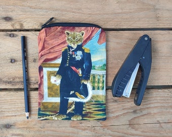 ELEGANTER GEPARD Katzen Tasche, special edition cat portrait Tasche, Geschenk für KatzenliebhaberInnen und Katzenfreund